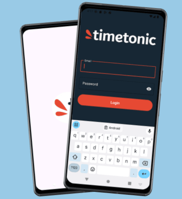 Screenshot of TIMETONIC TEST app
